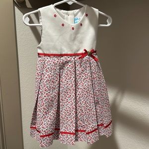 Girl beautiful elegant flowers dress